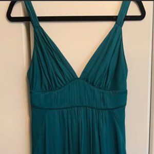Banana Republic Teal Silk dress (long)